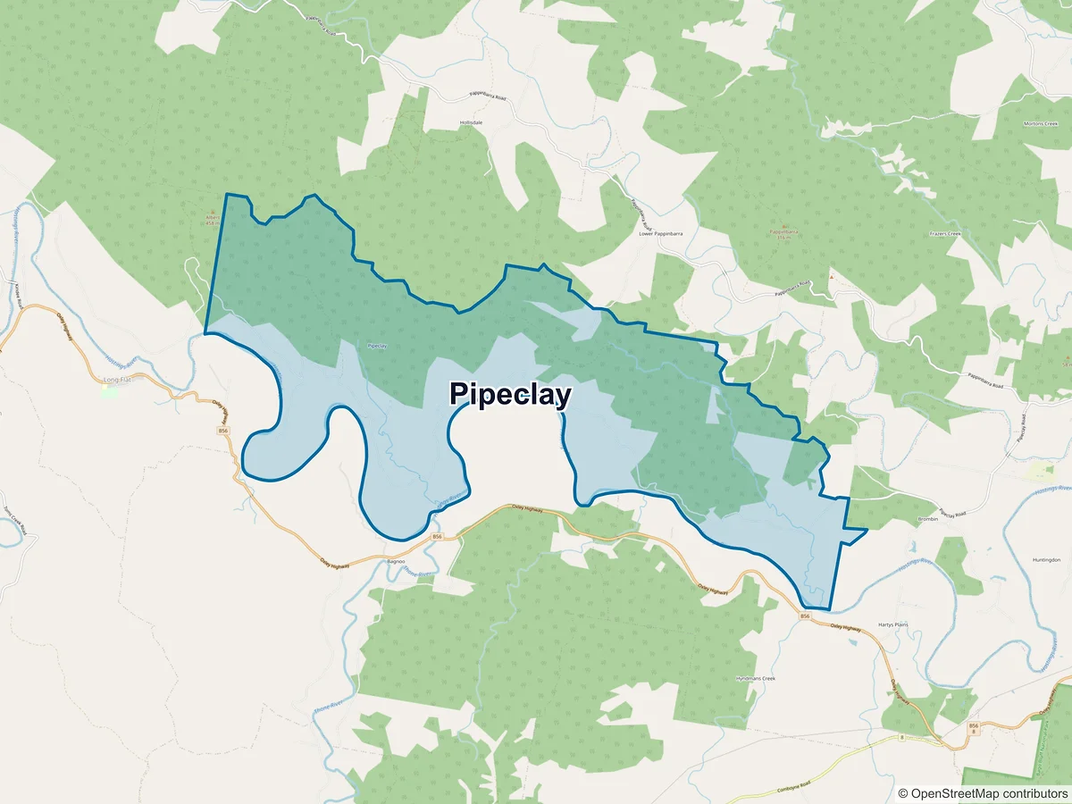 Map of Pipeclay, NSW, Australia