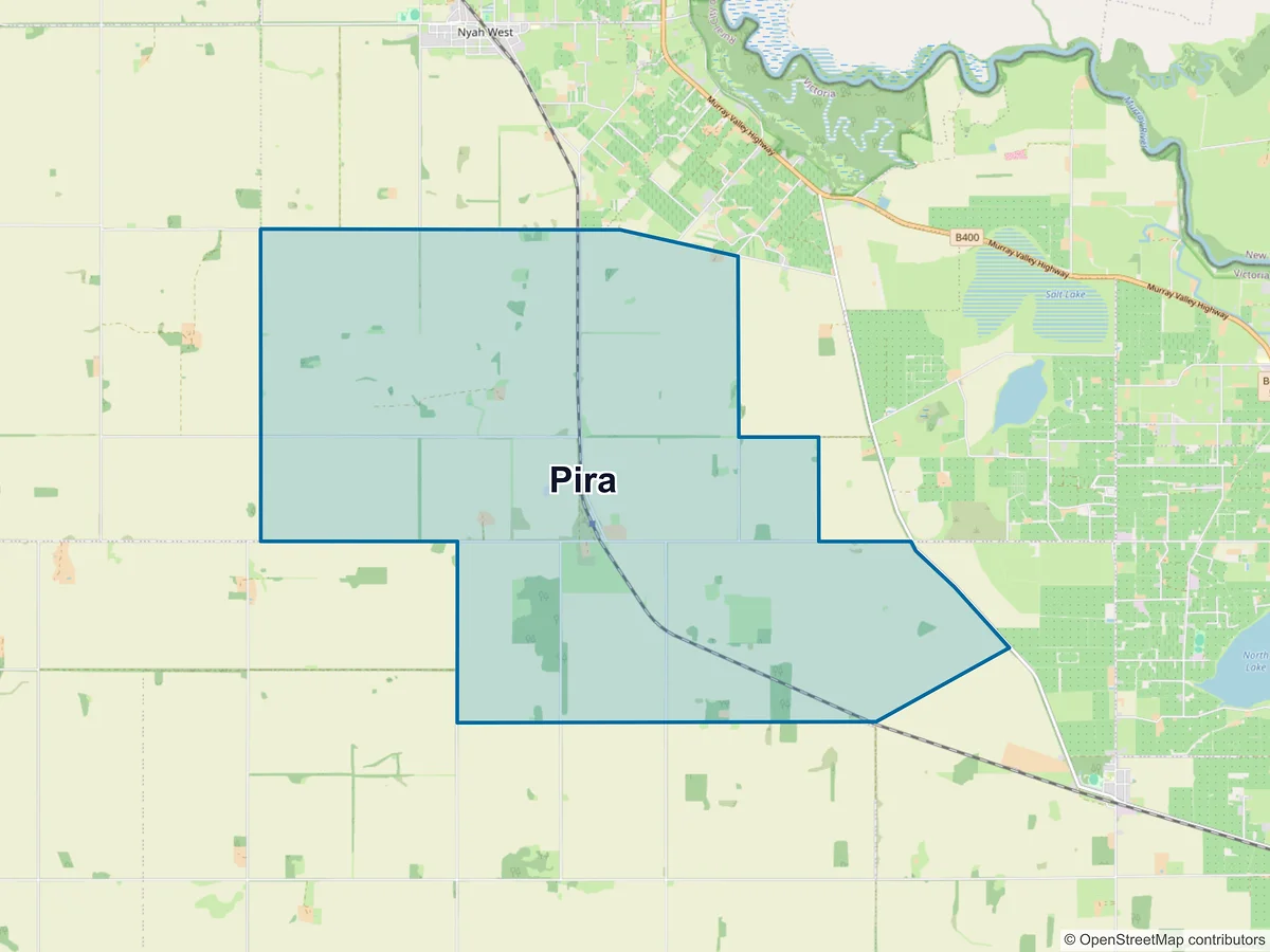 Map of Pira, VIC, Australia