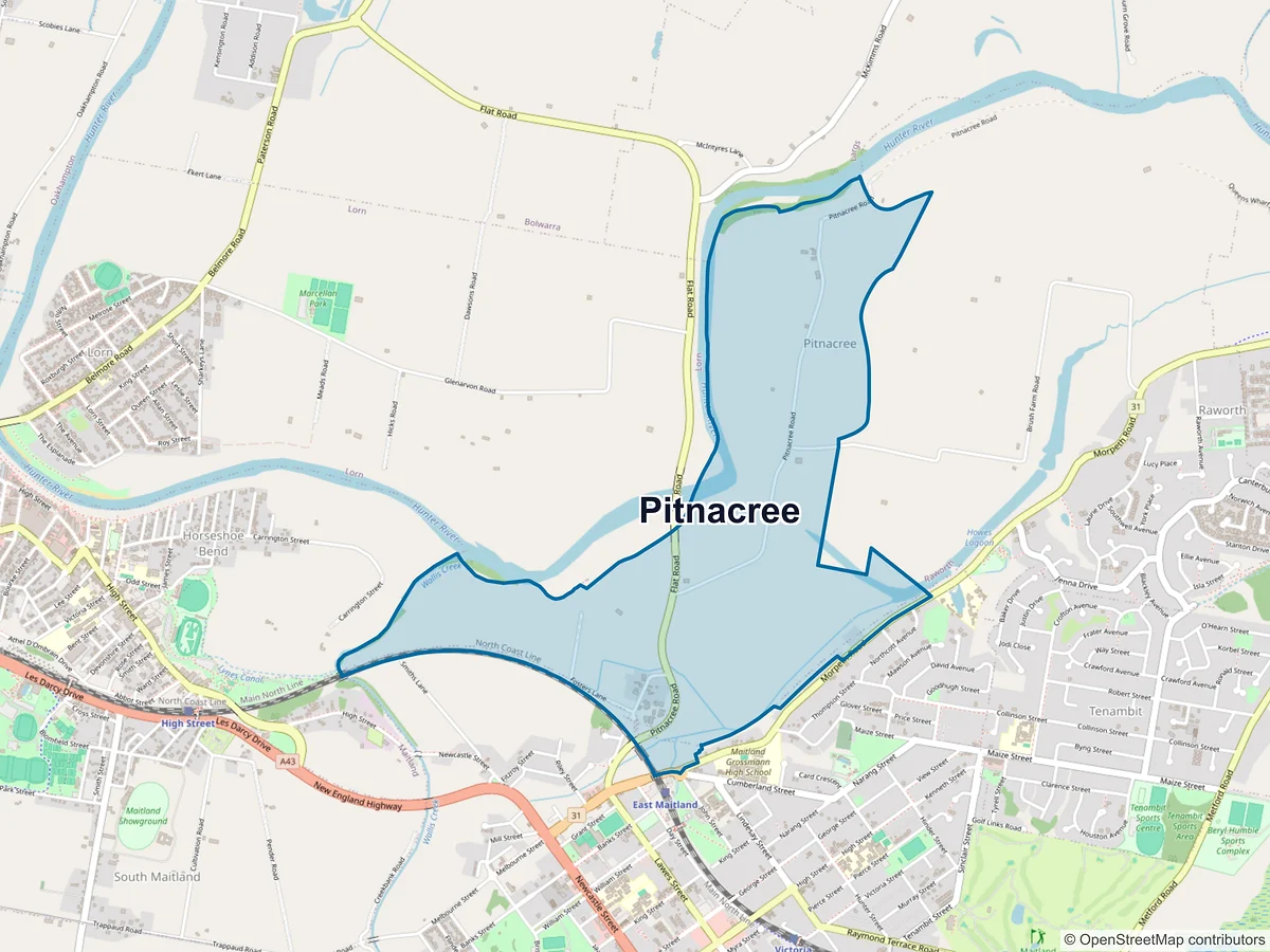 Map of Pitnacree, NSW, Australia
