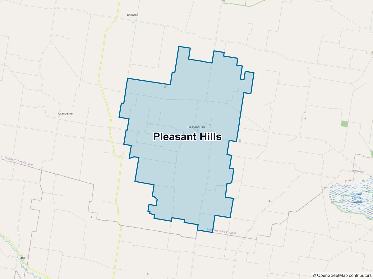 Map of Pleasant Hills, NSW, Australia