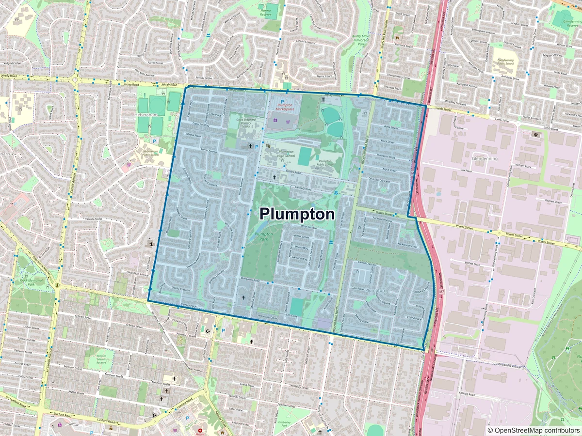 Map of Plumpton, NSW, Australia
