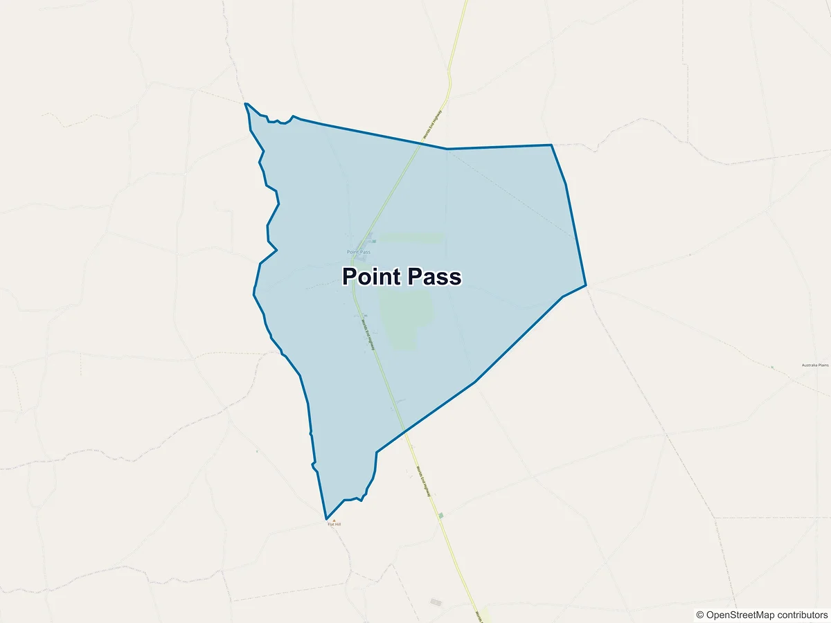 Map of Point Pass, SA, Australia