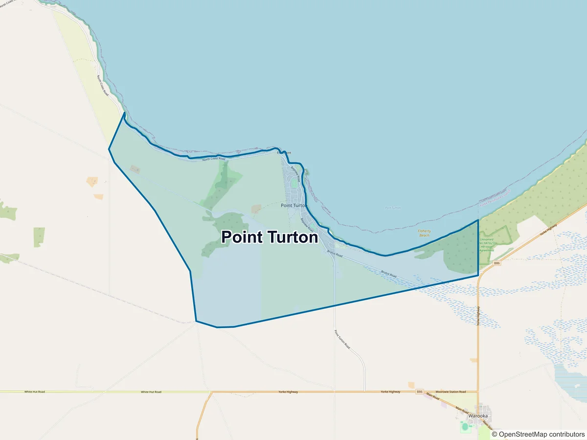 Map of Point Turton, SA, Australia
