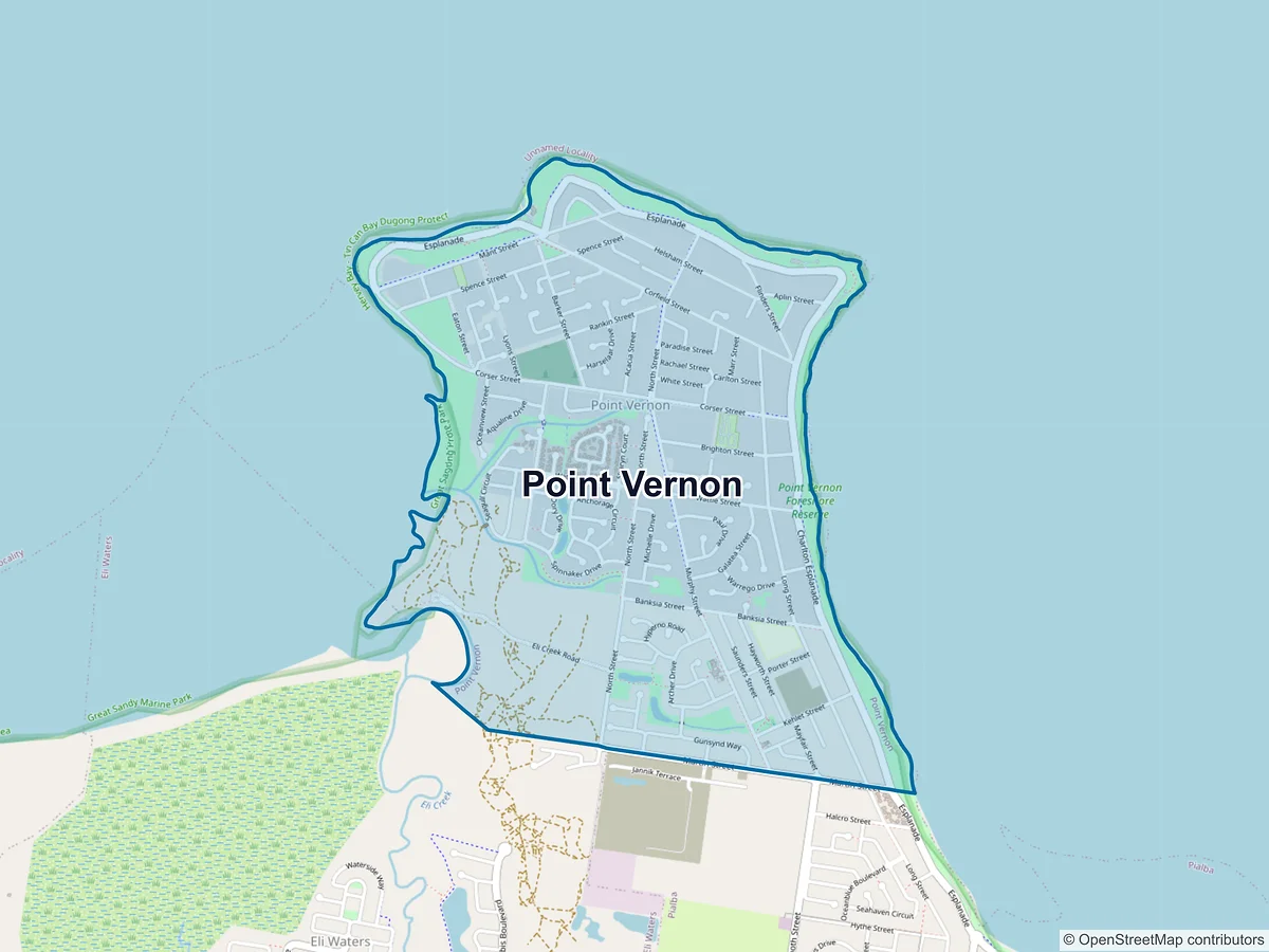 Map of Point Vernon, QLD, Australia
