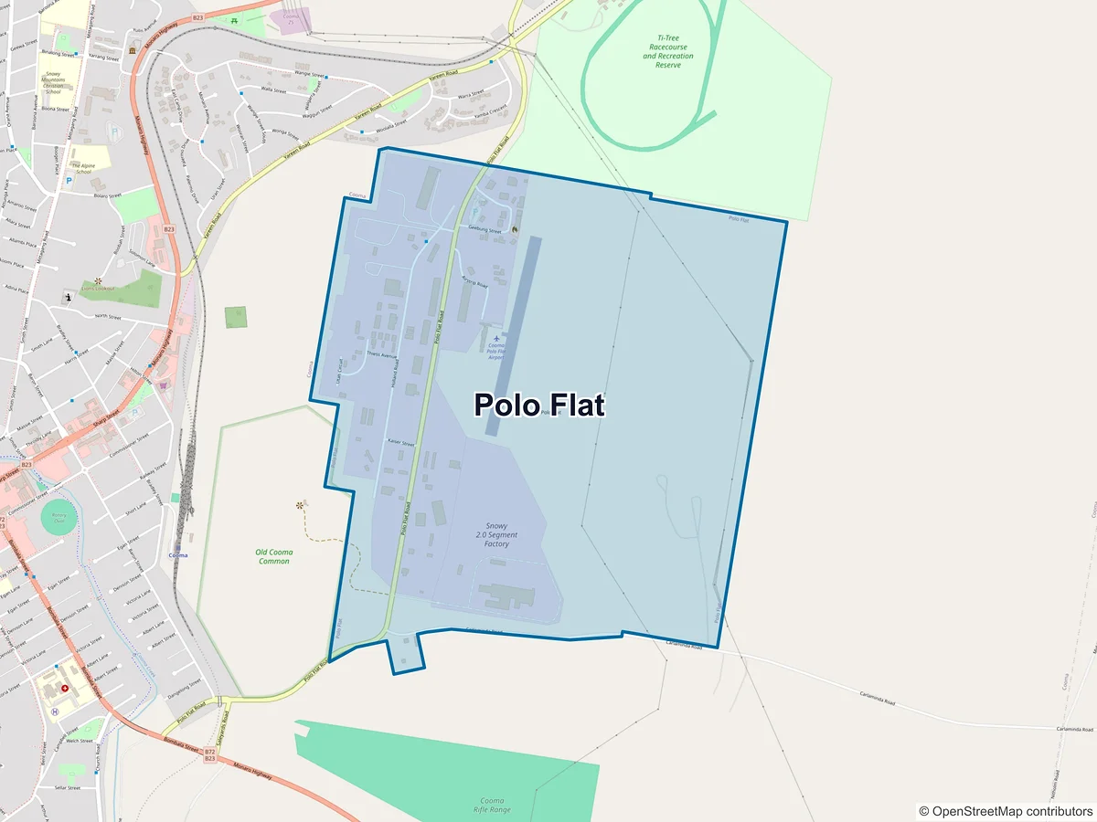 Map of Polo Flat, NSW, Australia