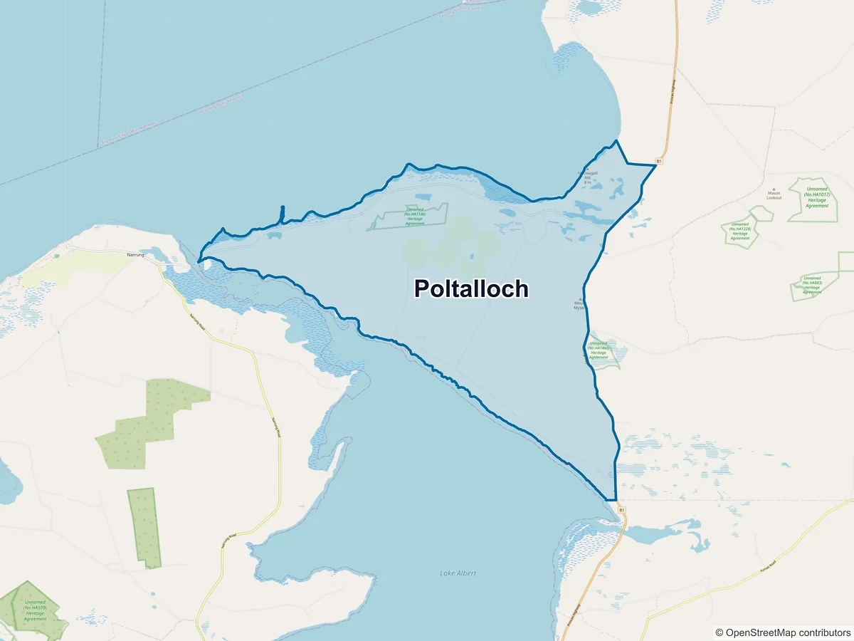 Map of Poltalloch, SA, Australia
