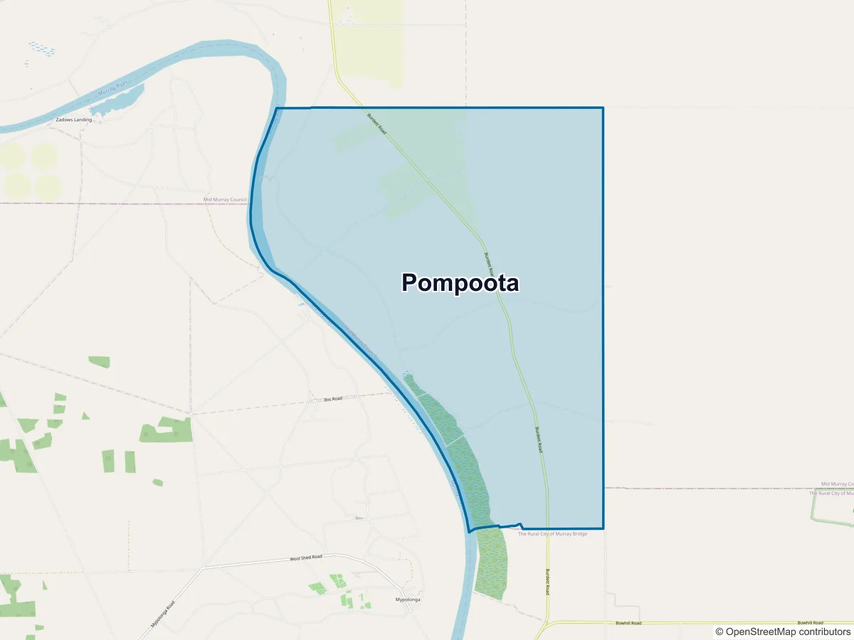 Map of Pompoota, SA, Australia