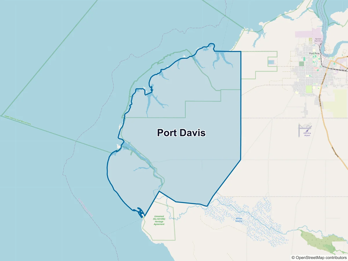 Map of Port Davis, SA, Australia