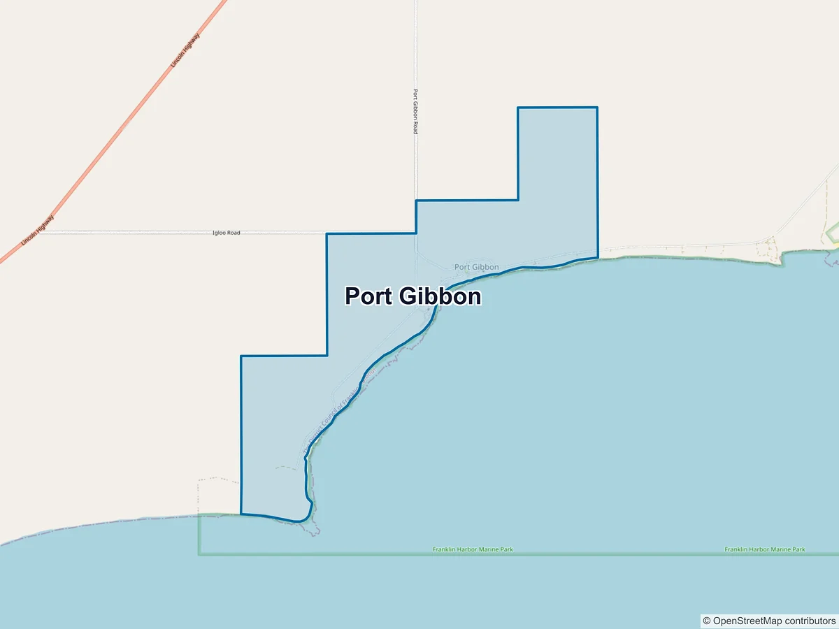 Map of Port Gibbon, SA, Australia