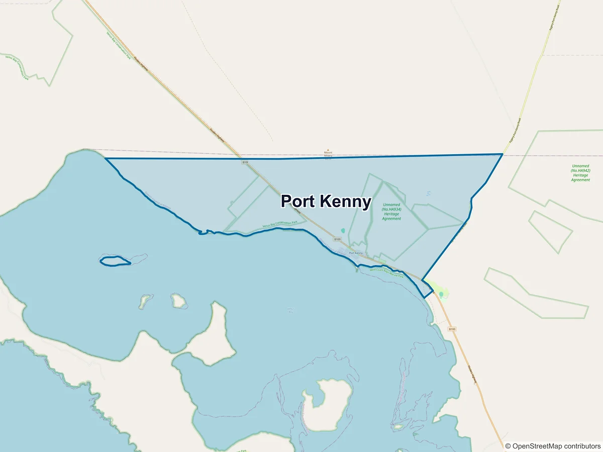 Map of Port Kenny, SA, Australia