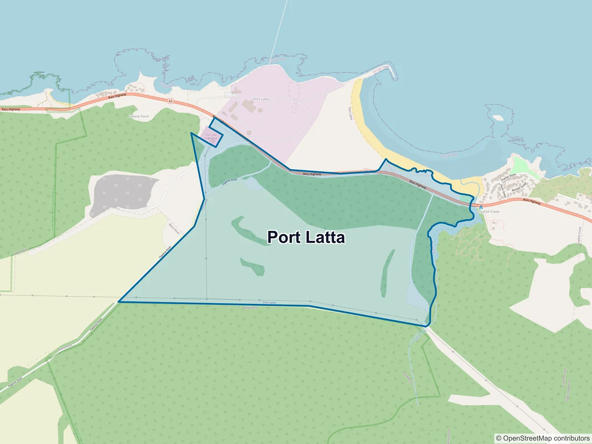Map of Port Latta, TAS, Australia