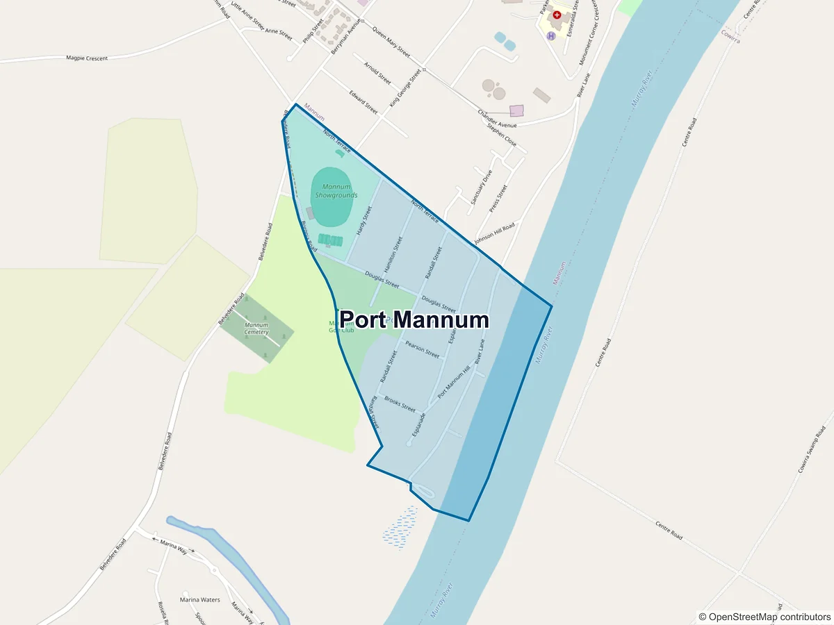 Map of Port Mannum, SA, Australia