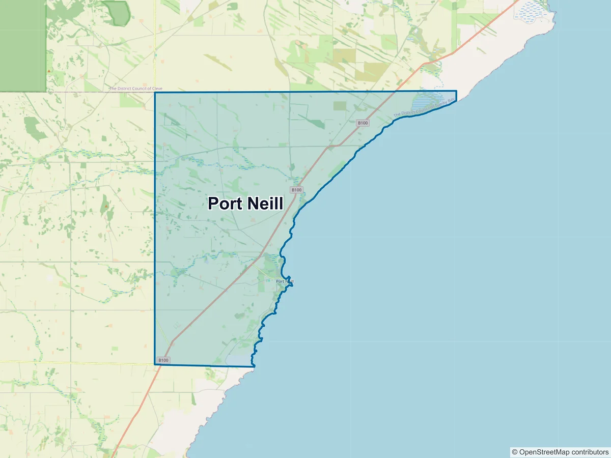 Map of Port Neill, SA, Australia