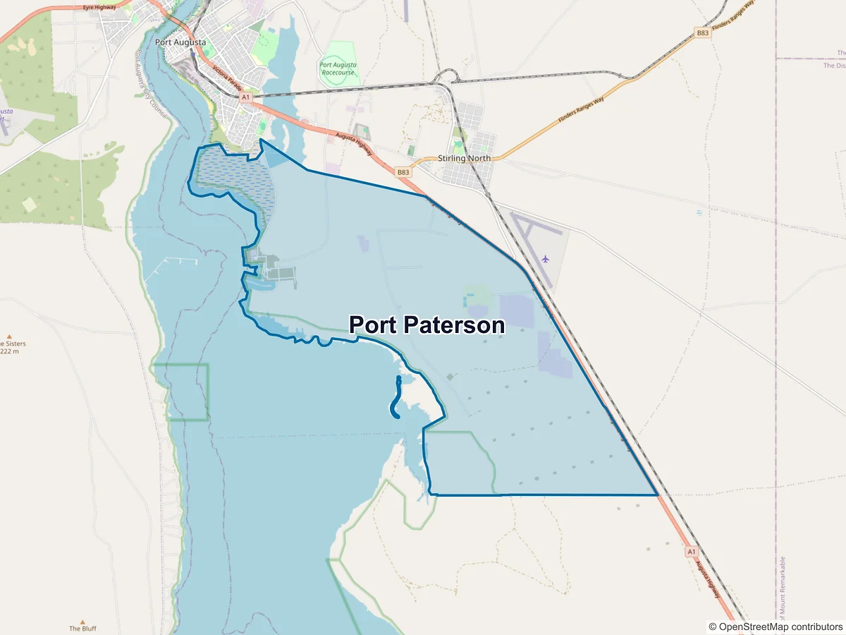 Map of Port Paterson, SA, Australia