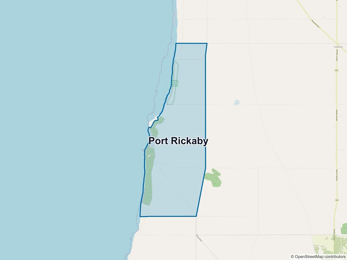 Map of Port Rickaby, SA, Australia
