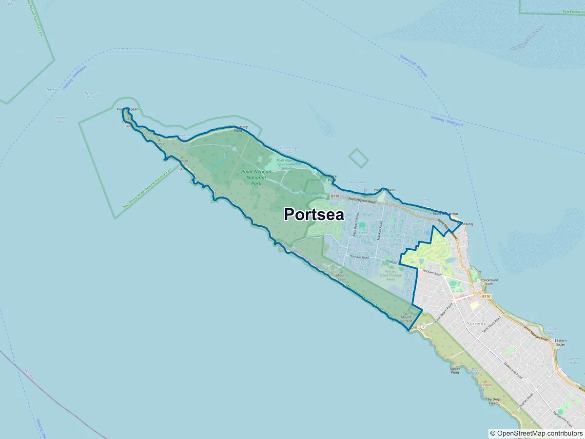Map of Portsea, VIC, Australia
