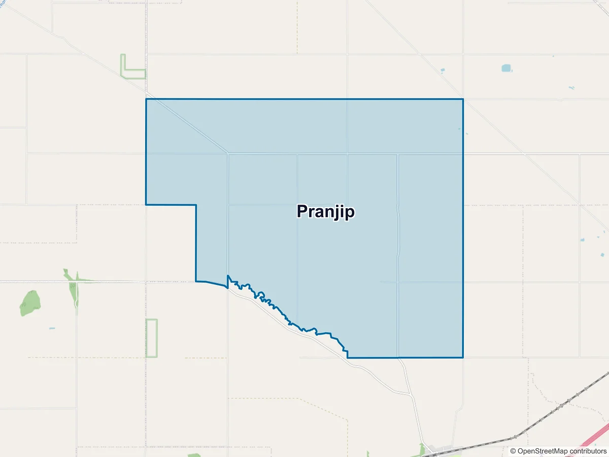 Map of Pranjip, VIC, Australia