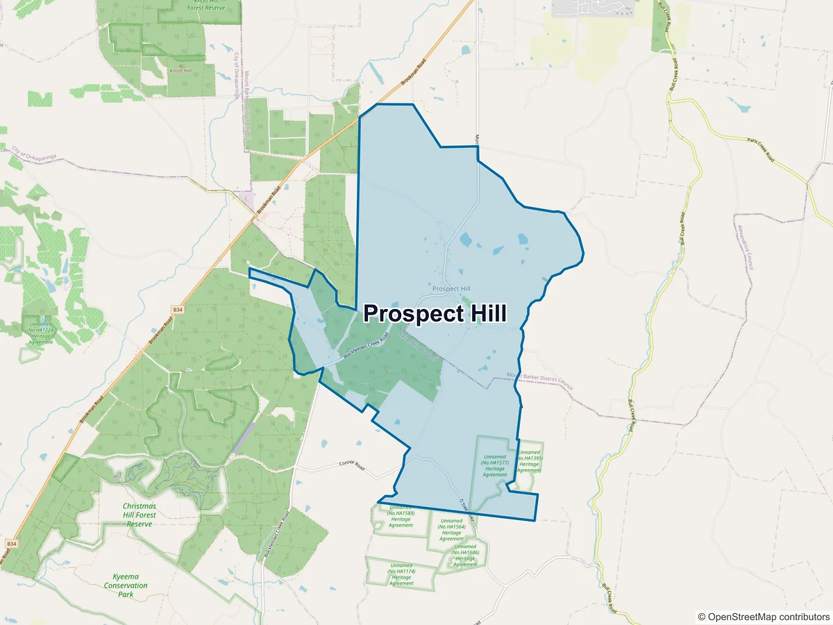 Map of Prospect Hill, SA, Australia