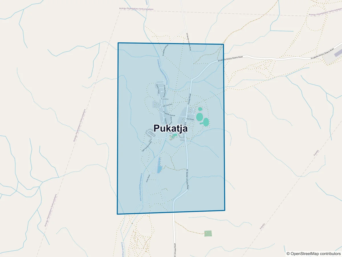 Map of Pukatja, SA, Australia
