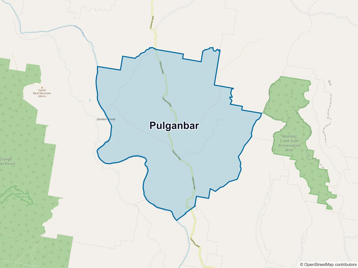 Map of Pulganbar, NSW, Australia