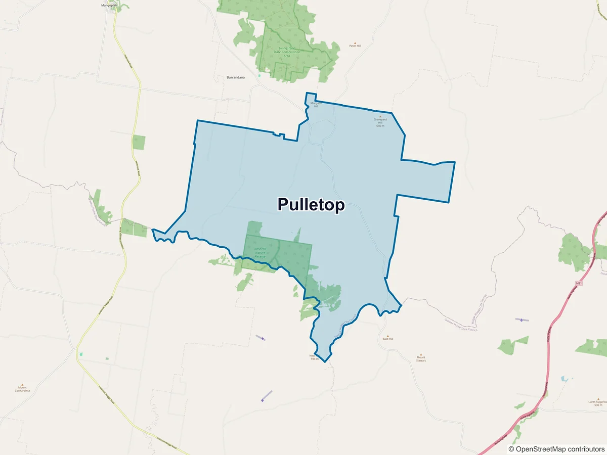 Map of Pulletop, NSW, Australia