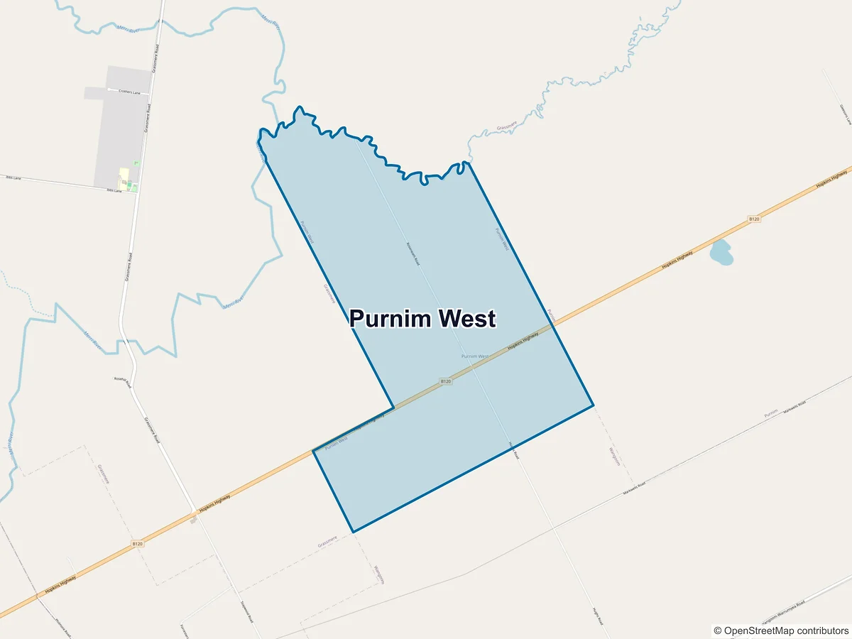 Map of Purnim West, VIC, Australia