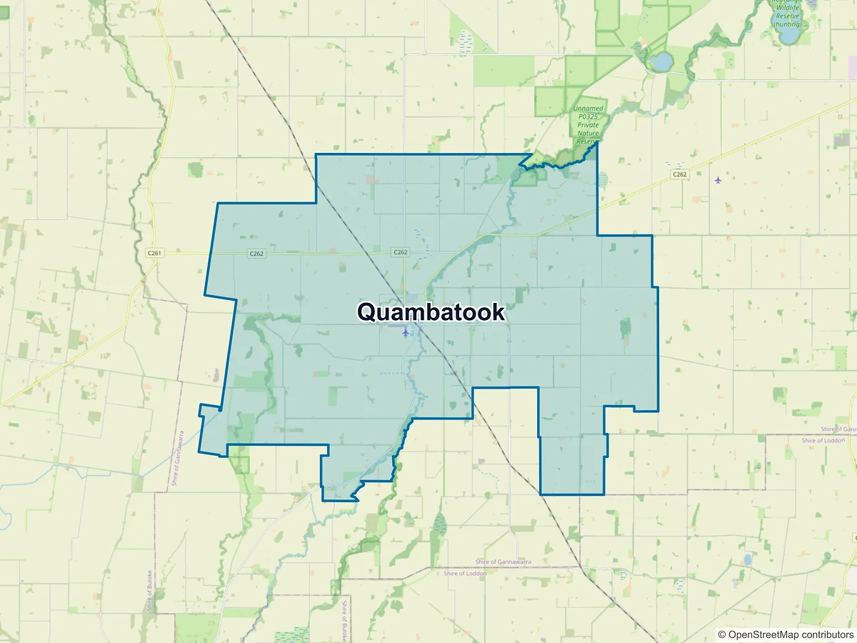 Map of Quambatook, VIC, Australia