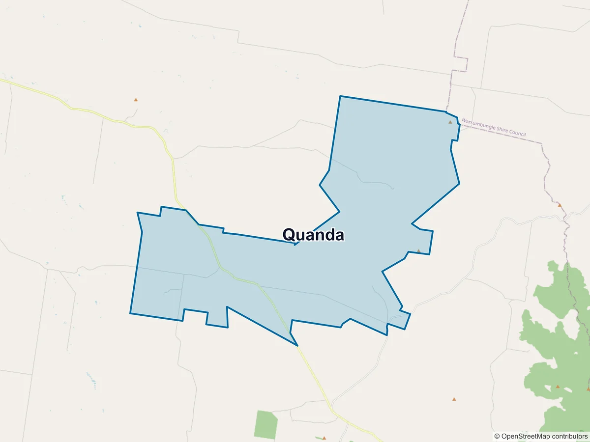 Map of Quanda, NSW, Australia