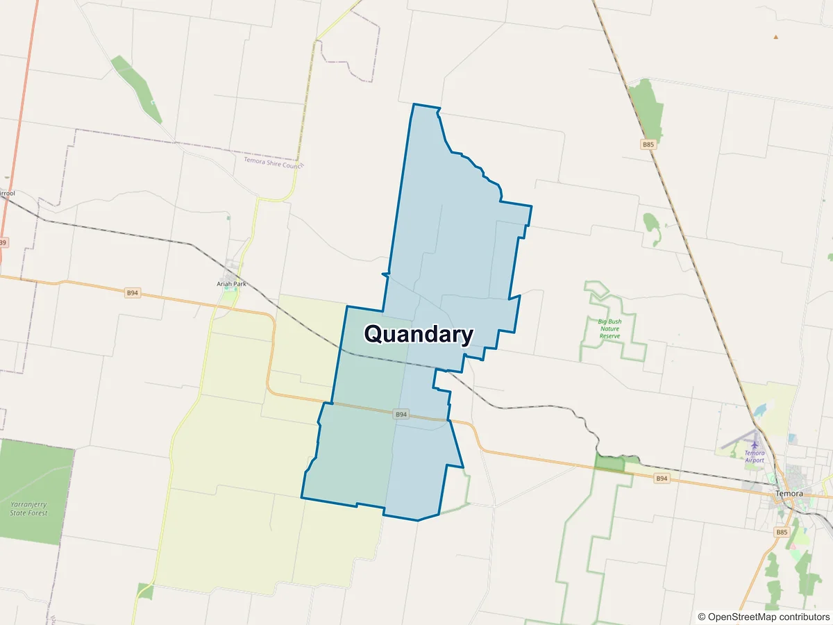 Map of Quandary, NSW, Australia