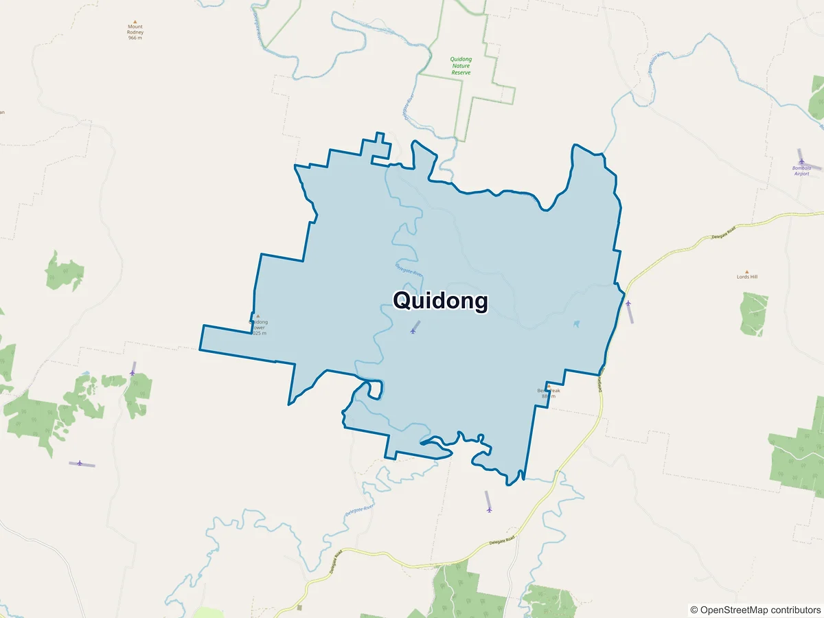 Map of Quidong, NSW, Australia