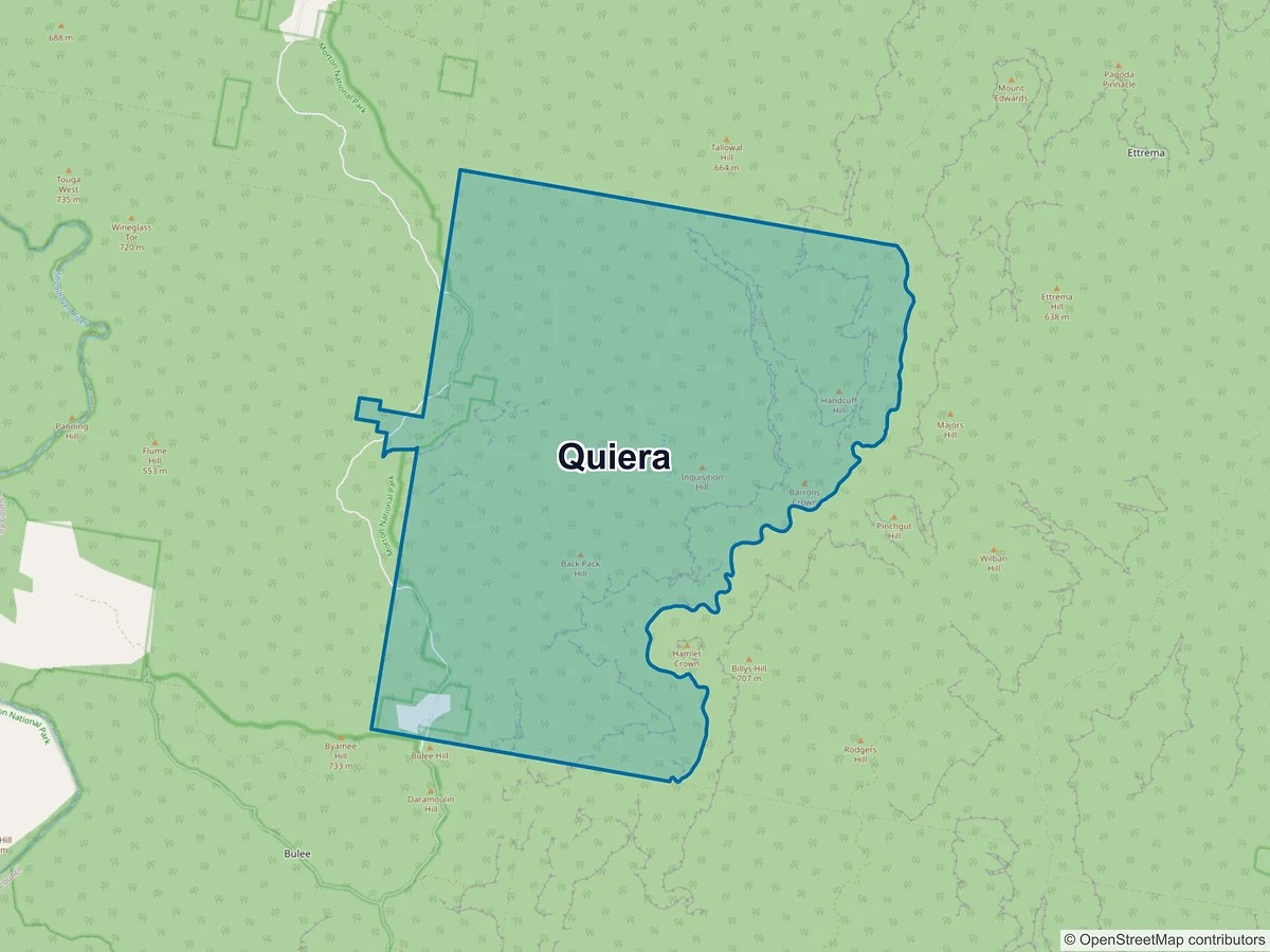 Map of Quiera, NSW, Australia