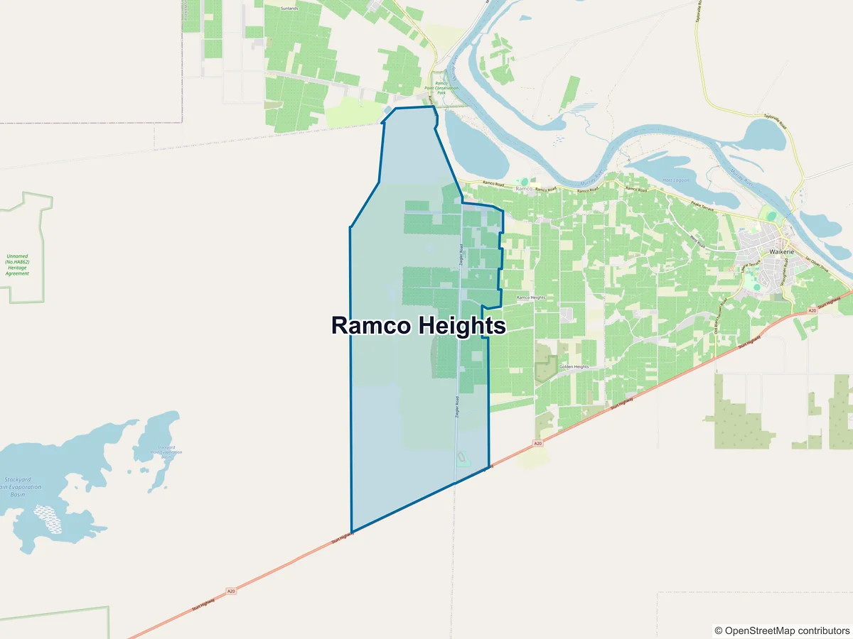 Map of Ramco Heights, SA, Australia