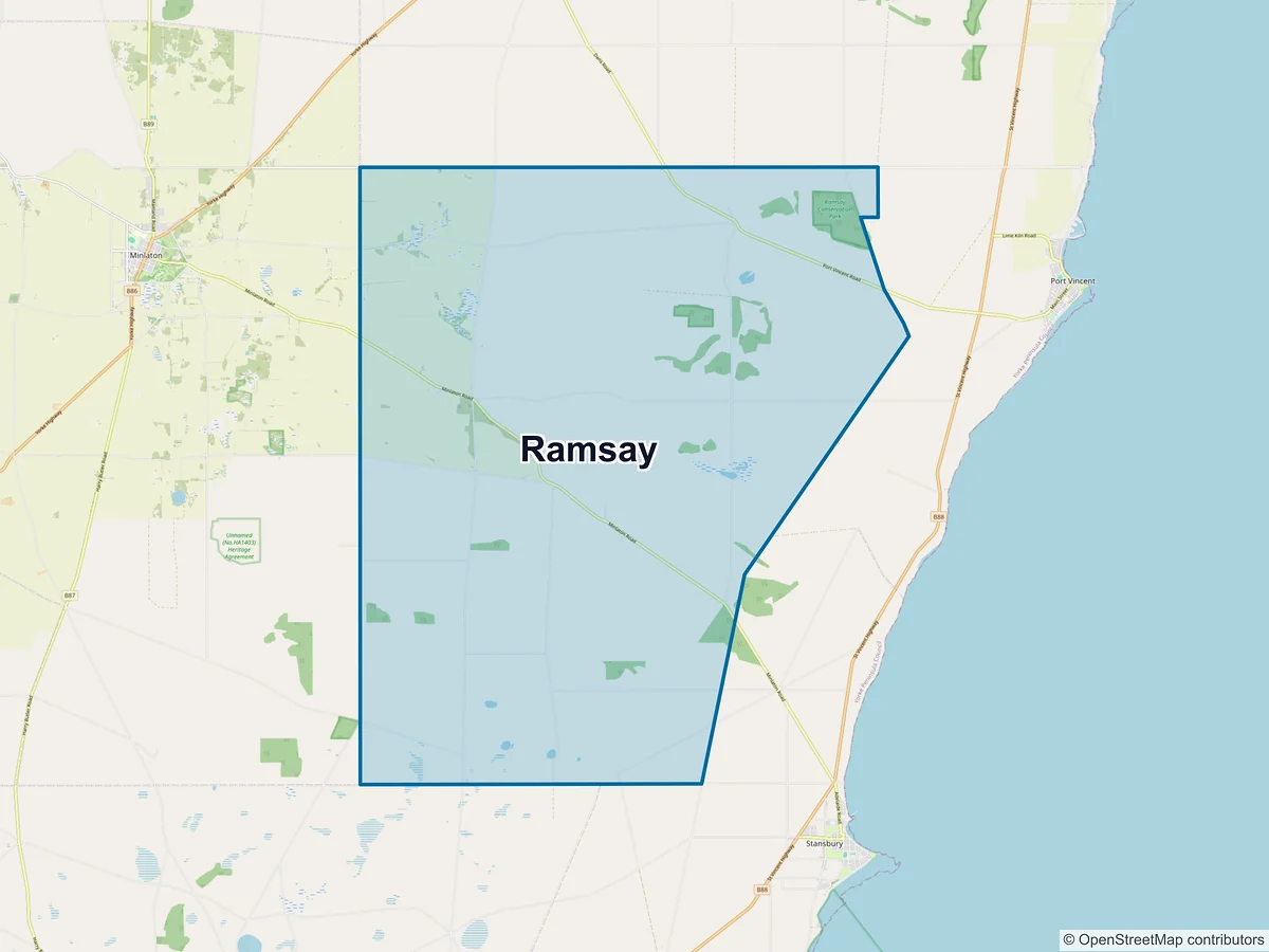 Map of Ramsay, SA, Australia