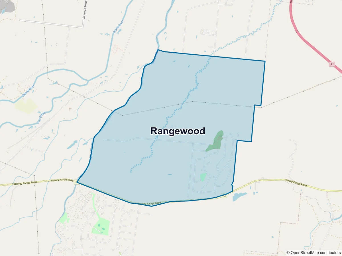 Map of Rangewood, QLD, Australia
