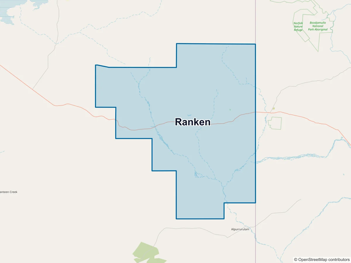 Map of Ranken, NT, Australia