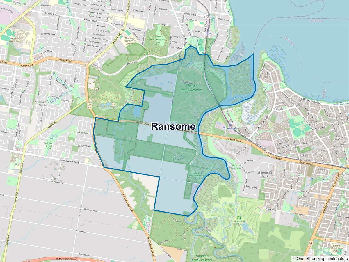 Map of Ransome, QLD, Australia