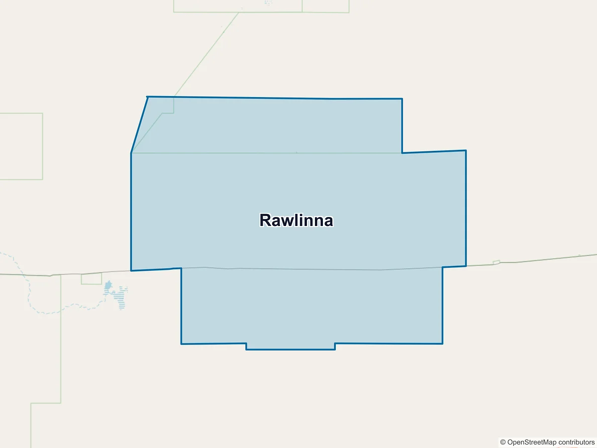 Map of Rawlinna, WA, Australia