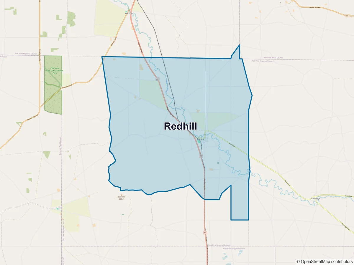 Map of Redhill, SA, Australia