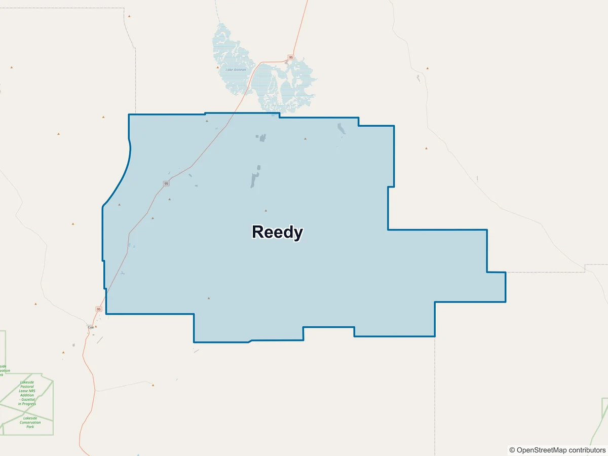 Map of Reedy, WA, Australia