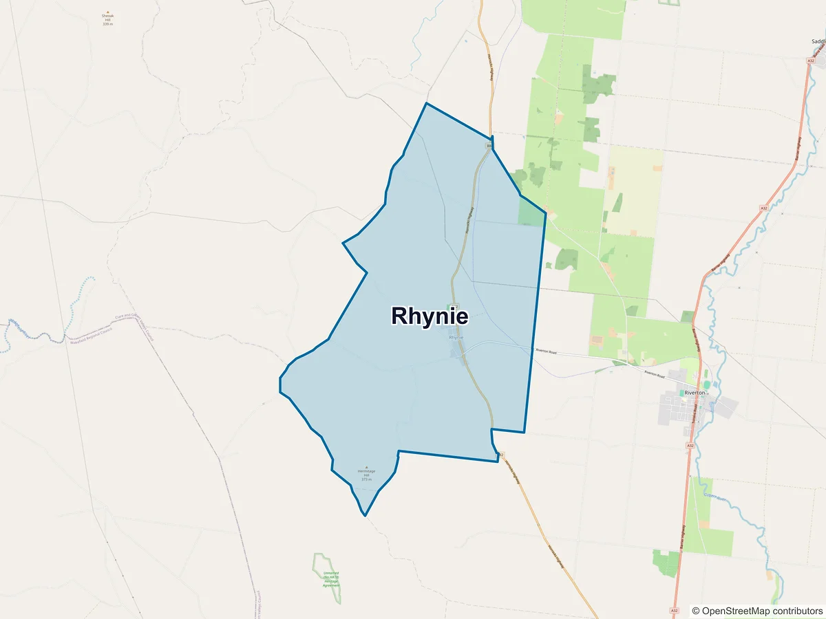 Map of Rhynie, SA, Australia