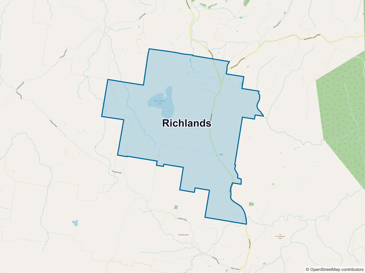 Map of Richlands, NSW, Australia
