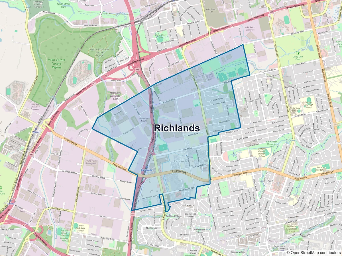 Map of Richlands, QLD, Australia