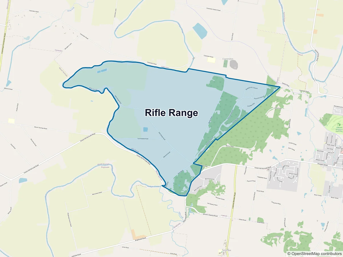 Map of Rifle Range, QLD, Australia