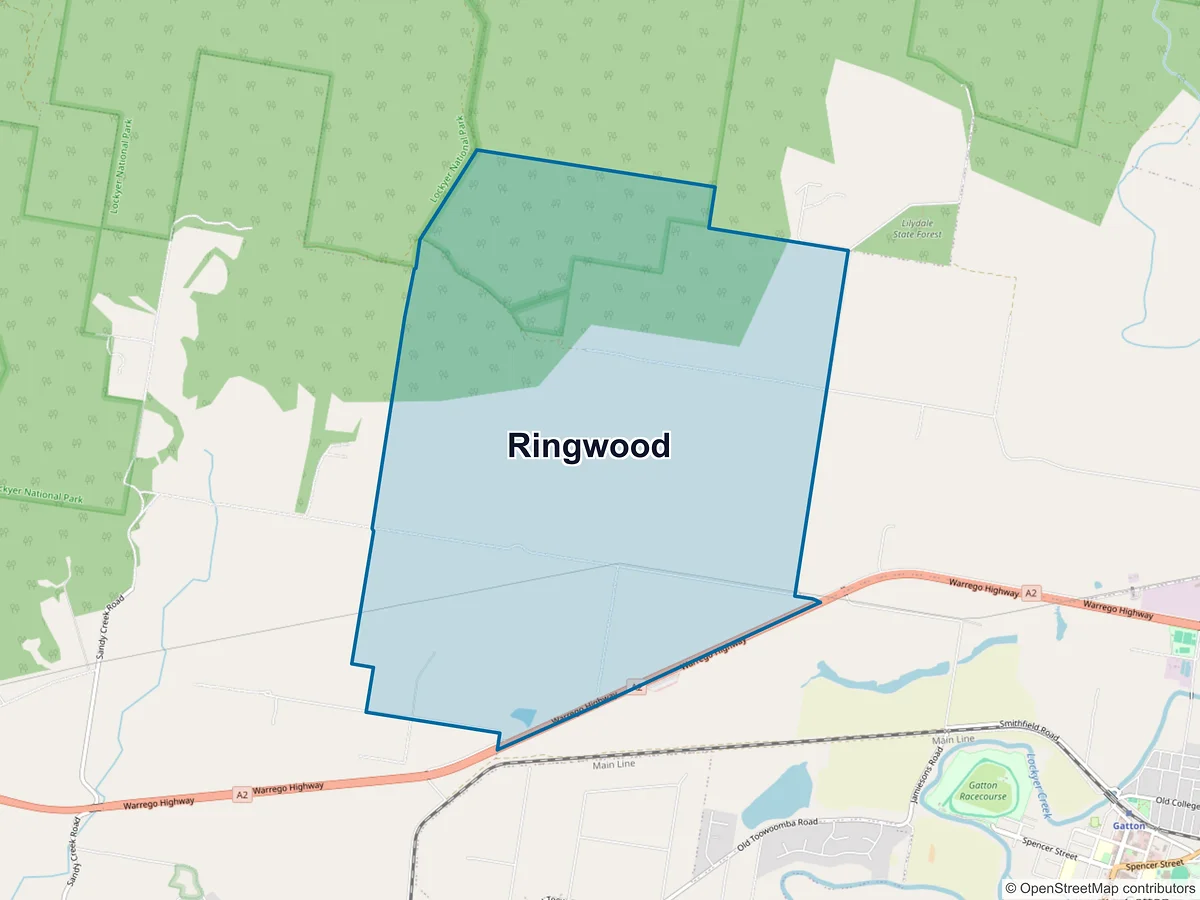 Map of Ringwood, QLD, Australia