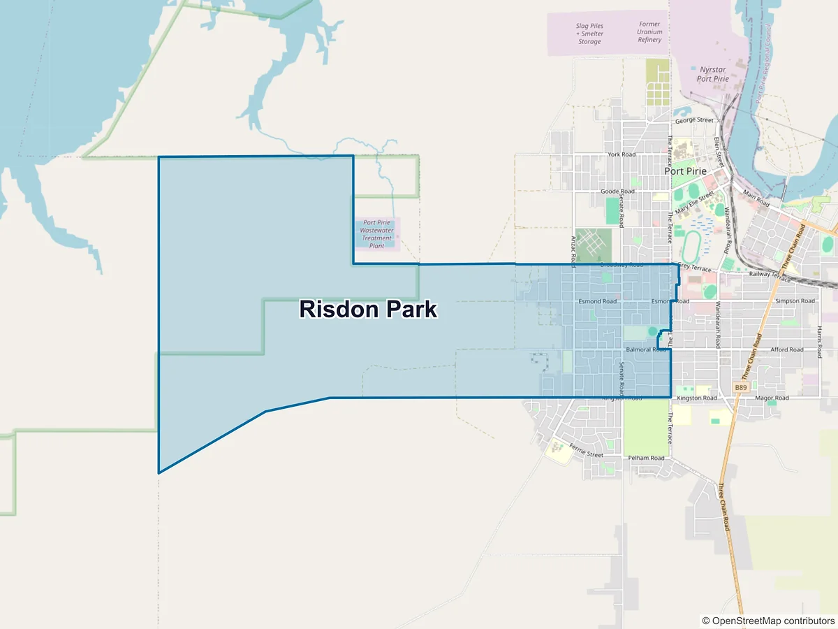 Map of Risdon Park, SA, Australia
