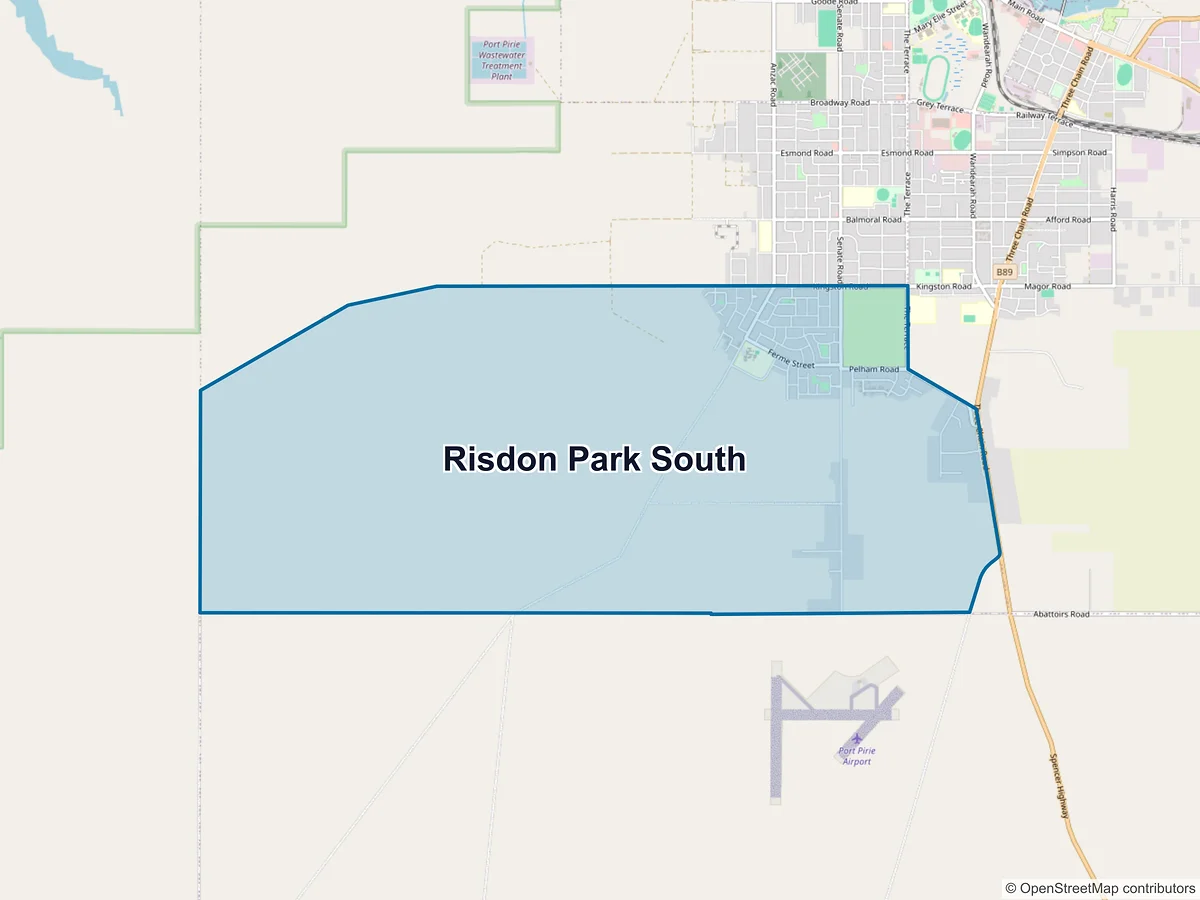 Map of Risdon Park South, SA, Australia