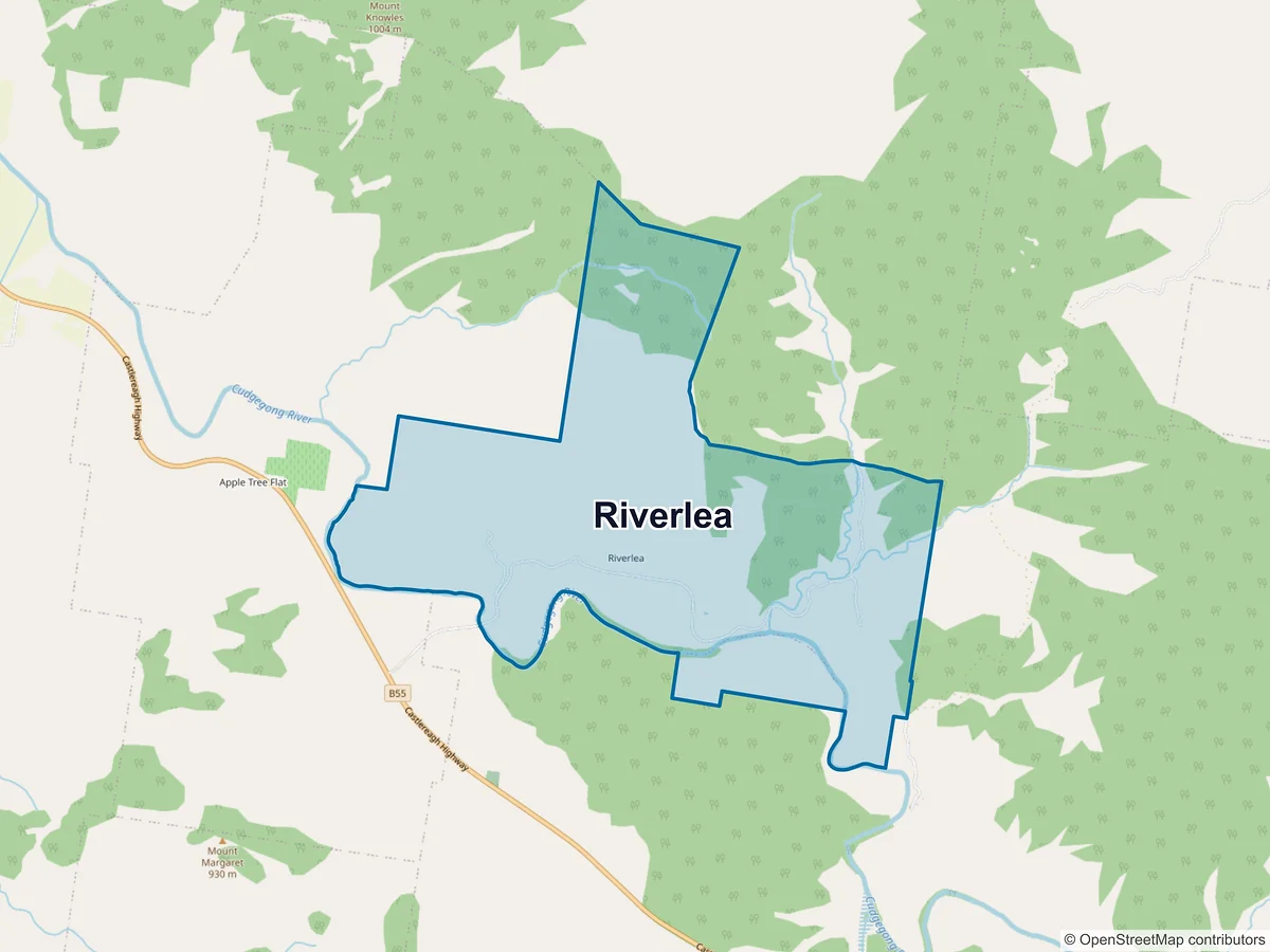 Map of Riverlea, NSW, Australia