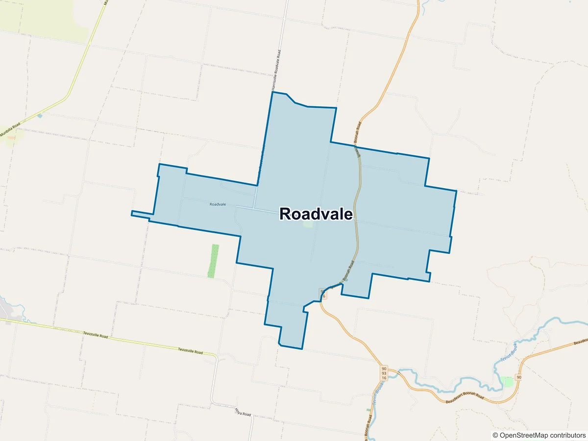 Map of Roadvale, QLD, Australia
