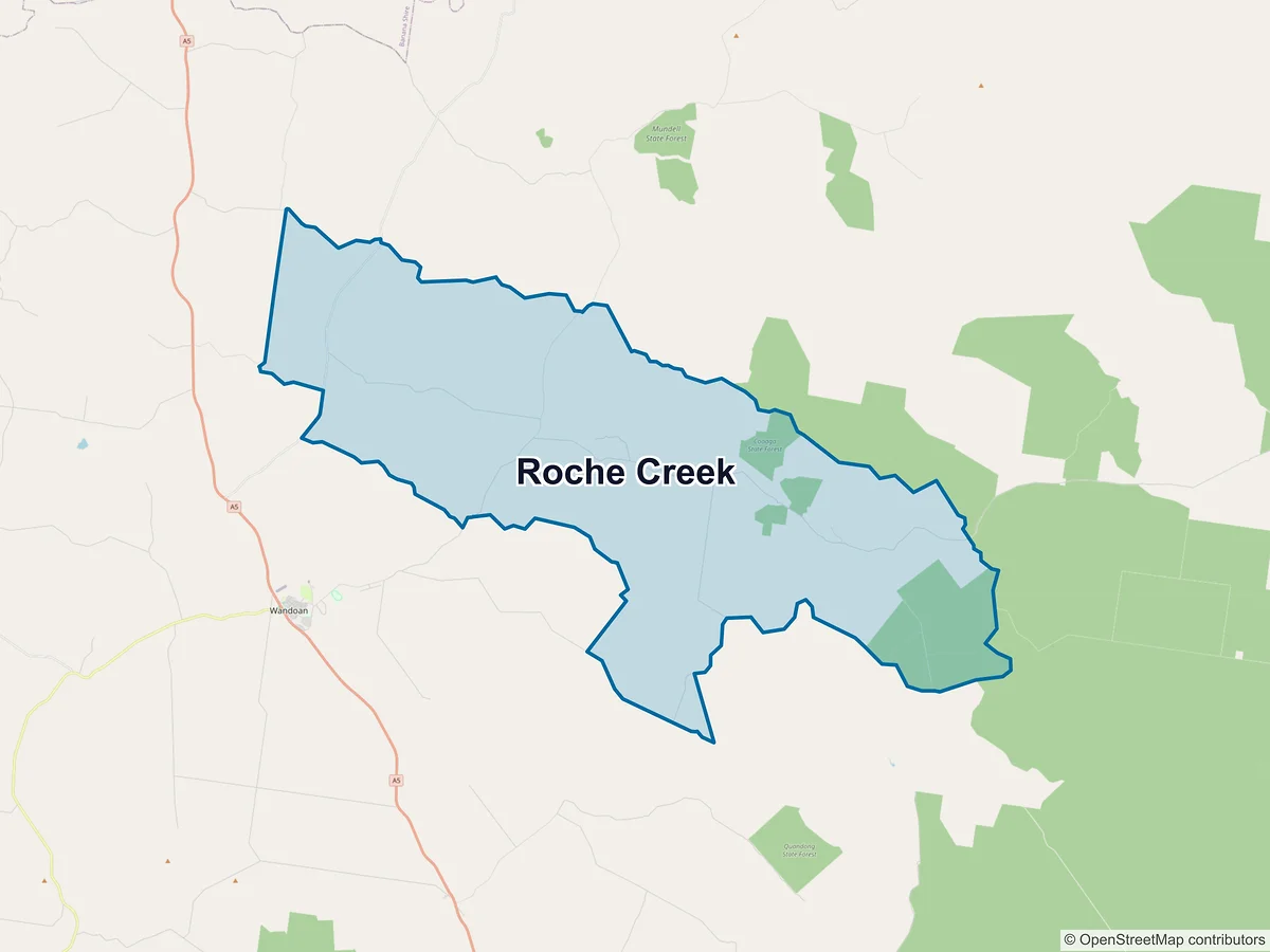 Map of Roche Creek, QLD, Australia