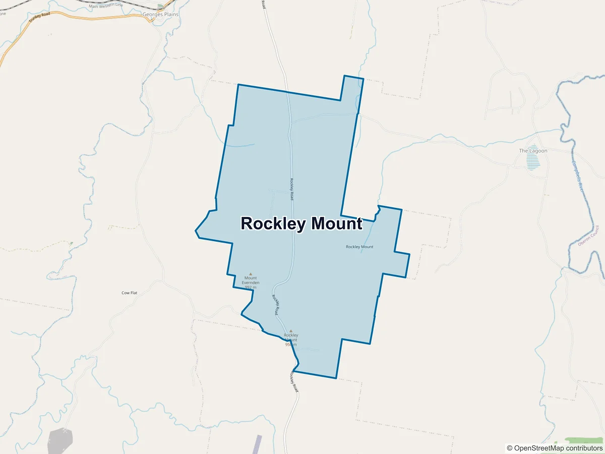 Map of Rockley Mount, NSW, Australia